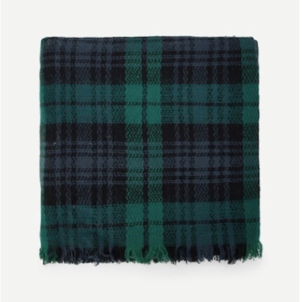 1 LEFT! Cozy Oversized Plaid Blanket Scarf Wrap - Picture 3 of 3